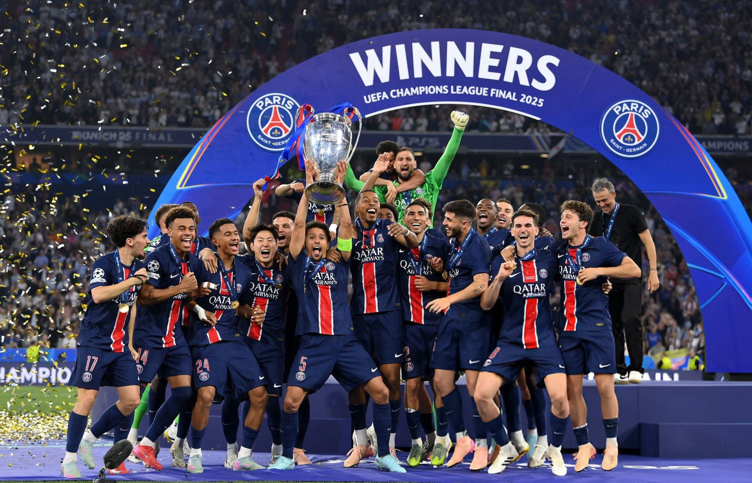 PSG ឈ្នះ Champions League ជា​លើក​ដំបូង ក្រោយ​យក​ឈ្នះ Inter Milan ៥-០។