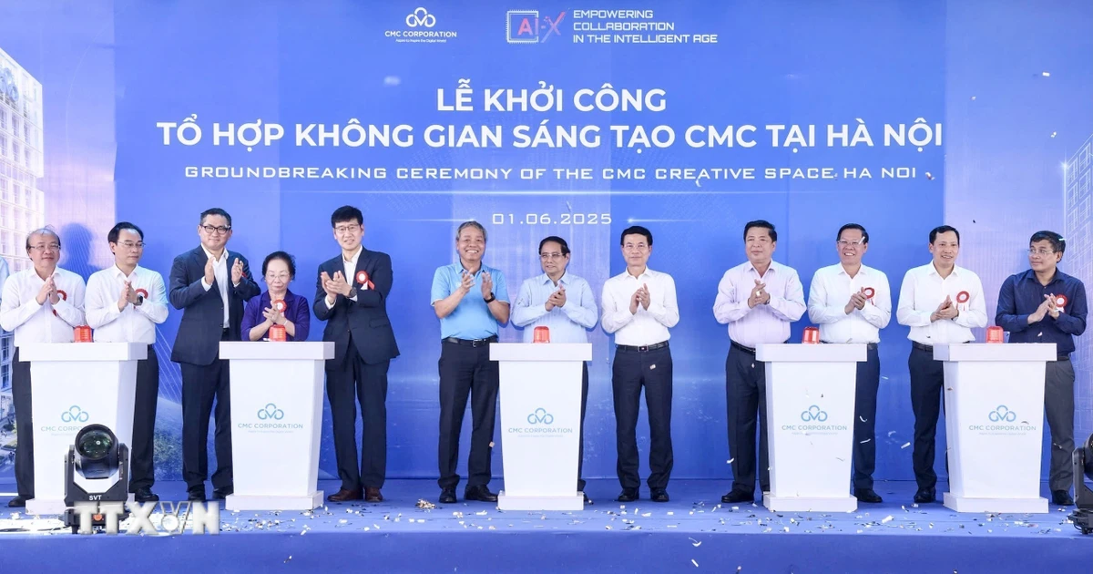 Thủ tướng dự khởi công Tổ hợp không gian sáng tạo tại Hà Nội