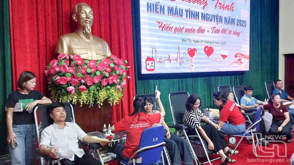 Chương trình hiến máu tình nguyện đợt 2 huyện Đại Từ.
