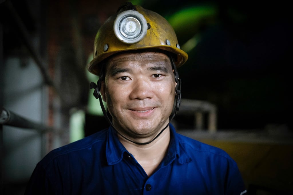 Chân dung thợ lò Phạm Đình Duẩn. (Ảnh Phạm Cường CTV)