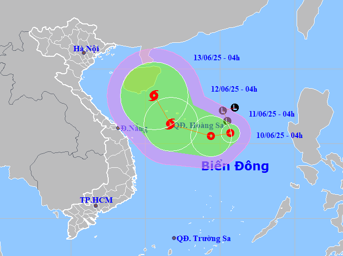 Áp thấp nhiệt đới mạnh lên thành bão số 1 vào ngày mai -0