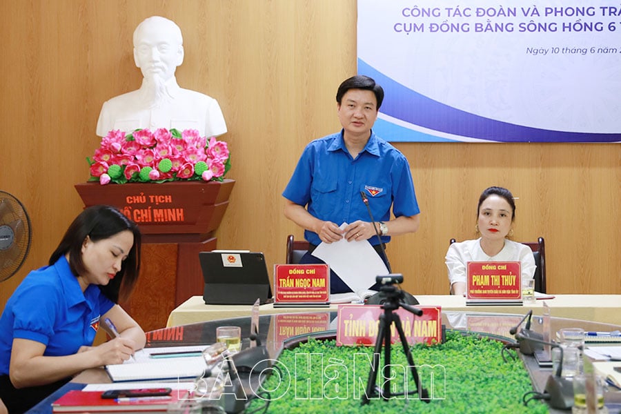 Giao ban công tác Đoàn và phong trào thanh thiếu nhi cụm đồng bằng sông Hồng 6 tháng đầu năm 2025