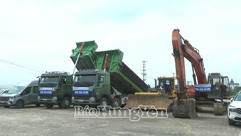 Một nghi thức trong lễ khởi công dự án.