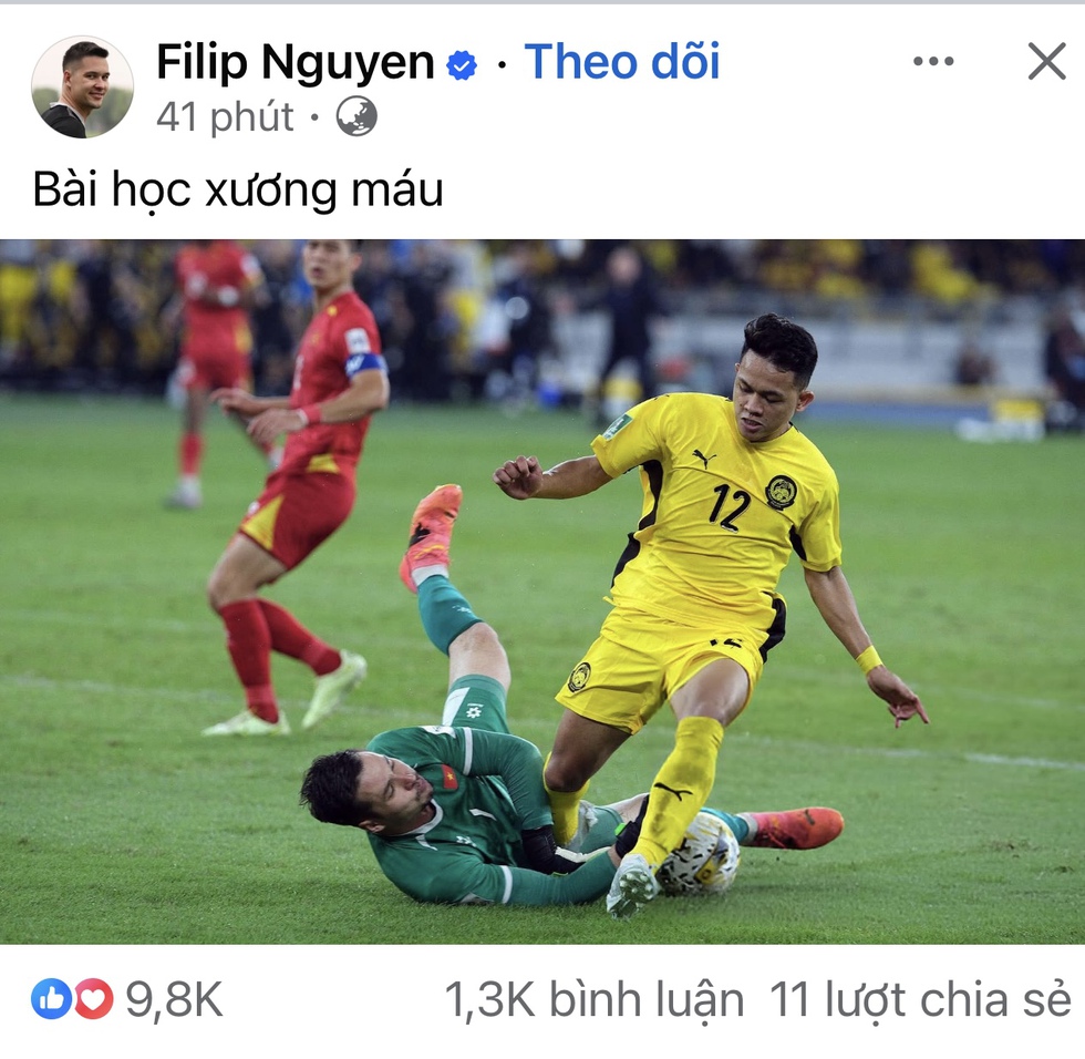 Nguyễn Filip nhận lượng tương tác ‘khủng’ sau dòng cảm thán: Bài học xương máu!- Ảnh 2.