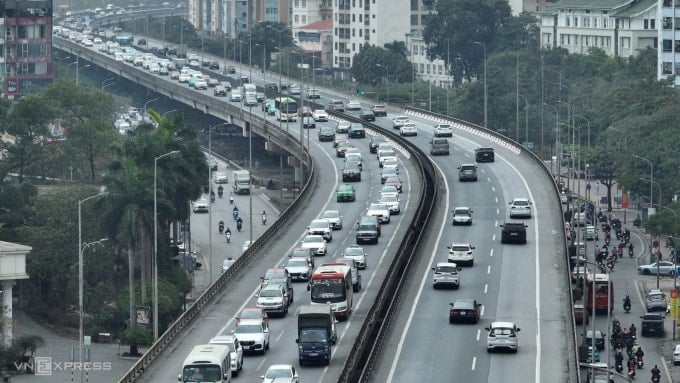 Tuyến đường Vành đai 3 trên cao. Ảnh:Ngọc Thành