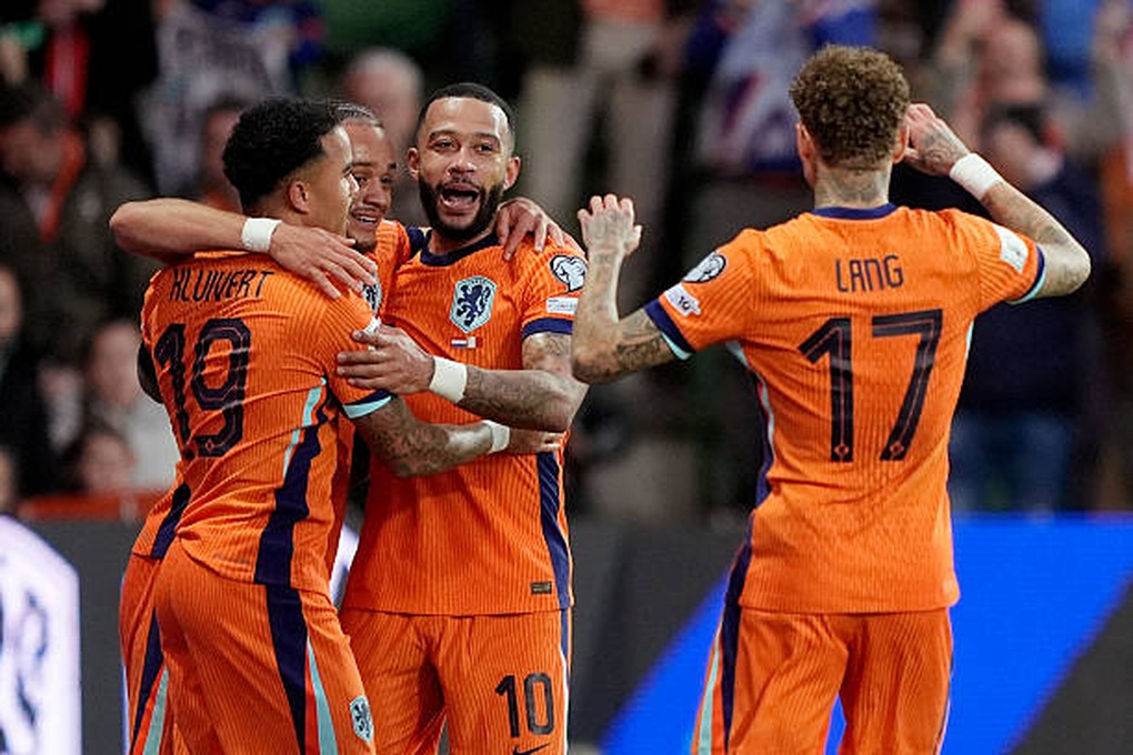 Depay lập kỷ lục, Hà Lan thắng 8-0 ở vòng loại World Cup 2026 - 1
