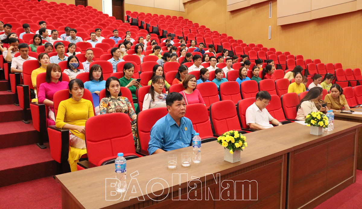 LĐLĐ huyện Thanh Liêm sơ kết hoạt động công đoàn 6 tháng đầu năm