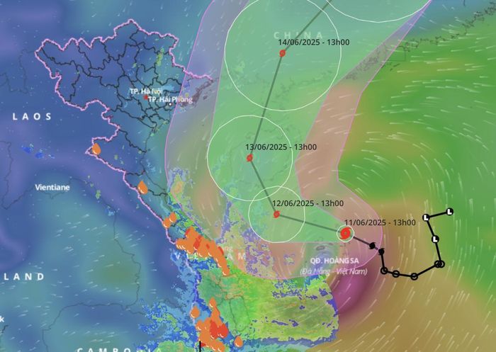Sturm Nr. 1 wird voraussichtlich in China auf Land treffen, wird aber aufgrund seiner sehr weiten Verbreitung dennoch unser Land direkt betreffen.