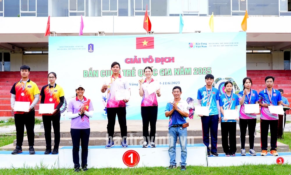 Tra Vinh won 06 medals at the National Youth Archery Championship