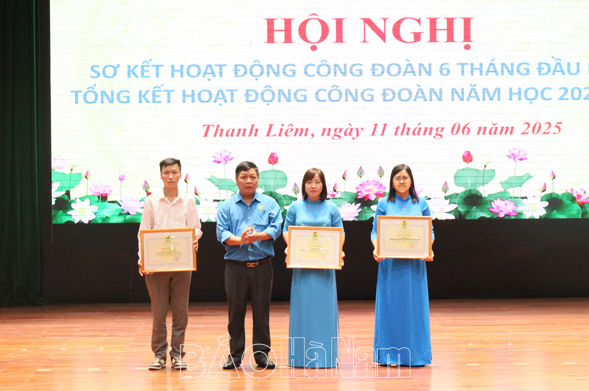 LĐLĐ huyện Thanh Liêm sơ kết hoạt động công đoàn 6 tháng đầu năm
