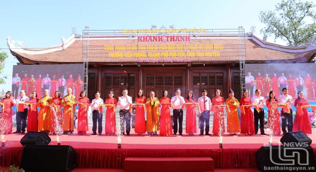 Lễ khánh thành công trình tu bổ, tôn tạo Di tích đền thờ Lý Nam Đế, trong quần thể Khu di tích lịch sử Lý Nam Đế (tháng 11-2024).