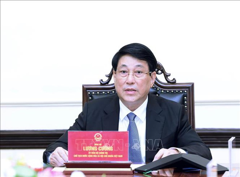 Chủ tịch nước Lương Cường điện đàm với tân Tổng thống Hàn Quốc Lee Jae Myung- Ảnh 1.