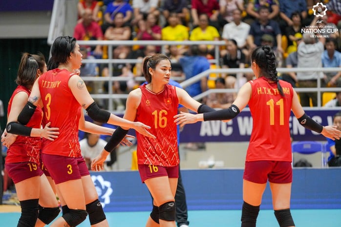 Tuyển nữ Việt Nam toàn thắng, giành vé bán kết bóng chuyền AVC Nations Cup- Ảnh 2.