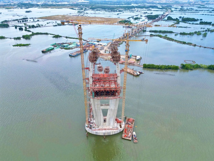 Cận cảnh dự án cầu có nhịp chính dài nhất Đông Nam Á, nối Bà Rịa - Vũng Tàu với Đồng Nai- Ảnh 1.
