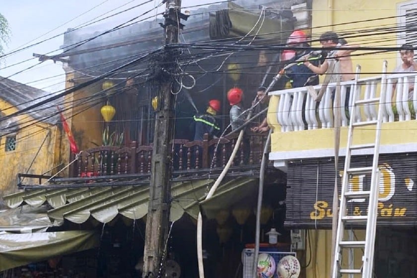 Hiện trường vụ cháy.