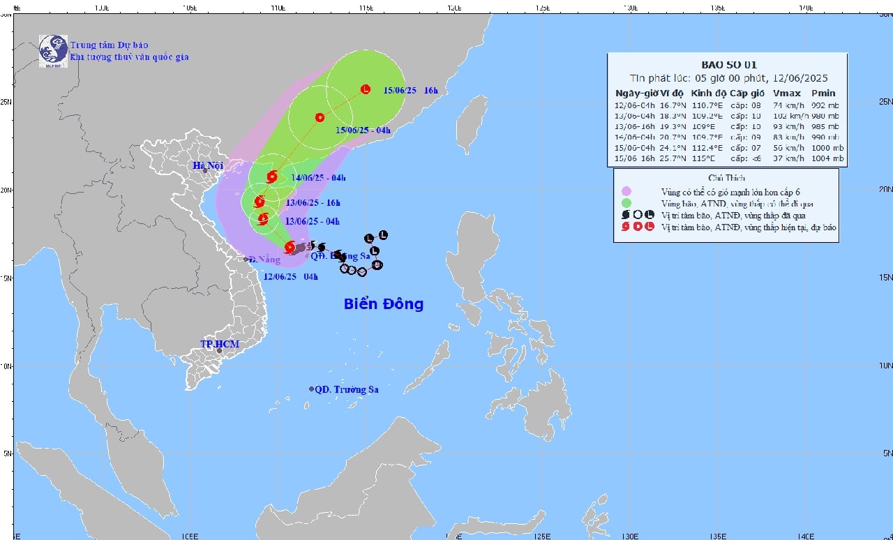 Storm No. 1 is strengthening to level 10, gusting to level 13.