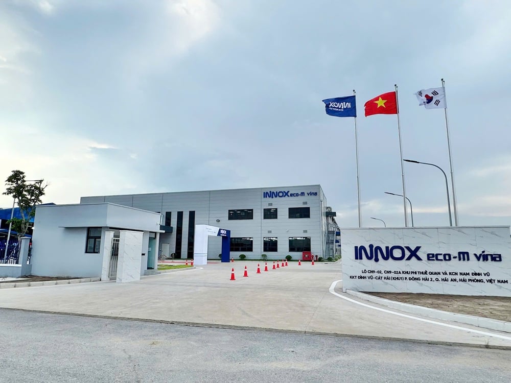 Dự án sản xuất SiO tại Việt Nam của Công ty TNHH Innox Ecom Vina tại Khu phi thuế quan và KCN Nam Đình Vũ (Khu 1). Ảnh: Thanh Sơn