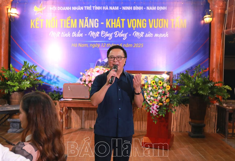 Giao lưu Ban Chấp hành Hội Doanh nhân trẻ 3 tỉnh Hà Nam Ninh Bình Nam Định