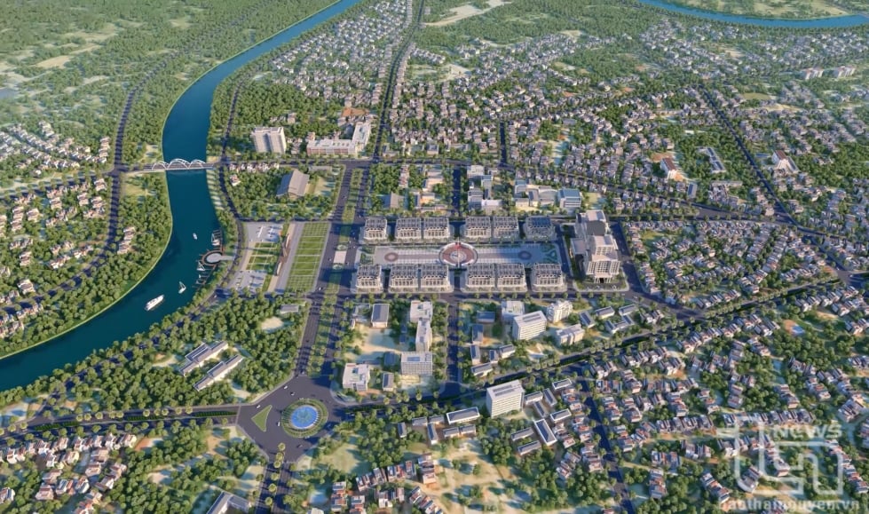 Stadtplanungsmodell von Thai Nguyen.