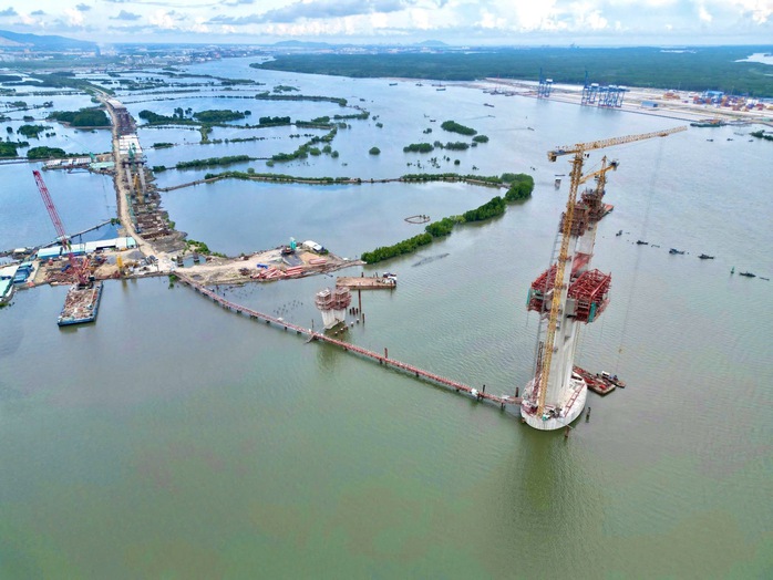Cận cảnh dự án cầu có nhịp chính dài nhất Đông Nam Á, nối Bà Rịa - Vũng Tàu với Đồng Nai- Ảnh 8.