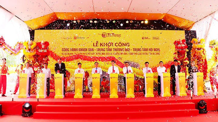 Khởi công công trình Khách sạn-Trung tâm thương mại - Trung tâm hội nghị tại An Giang.