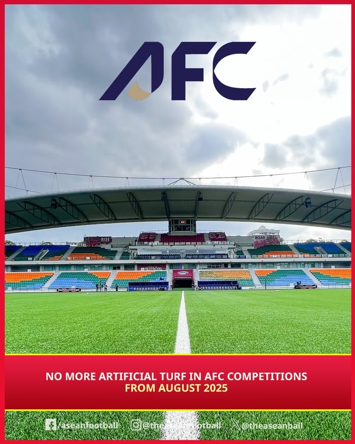 AFC cấm thi đấu sân cỏ nhân tạo, bóng đá Việt Nam hưởng lợi- Ảnh 1.