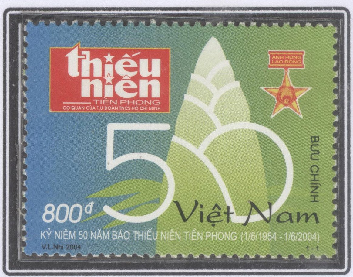 Tem kỷ niệm 50 năm Báo Thiếu niên Tiền Phong vào năm 2004