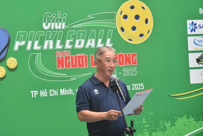 Giải Pickleball Báo Người Lao Động 2025: Tưng bừng khai mạc- Ảnh 1.