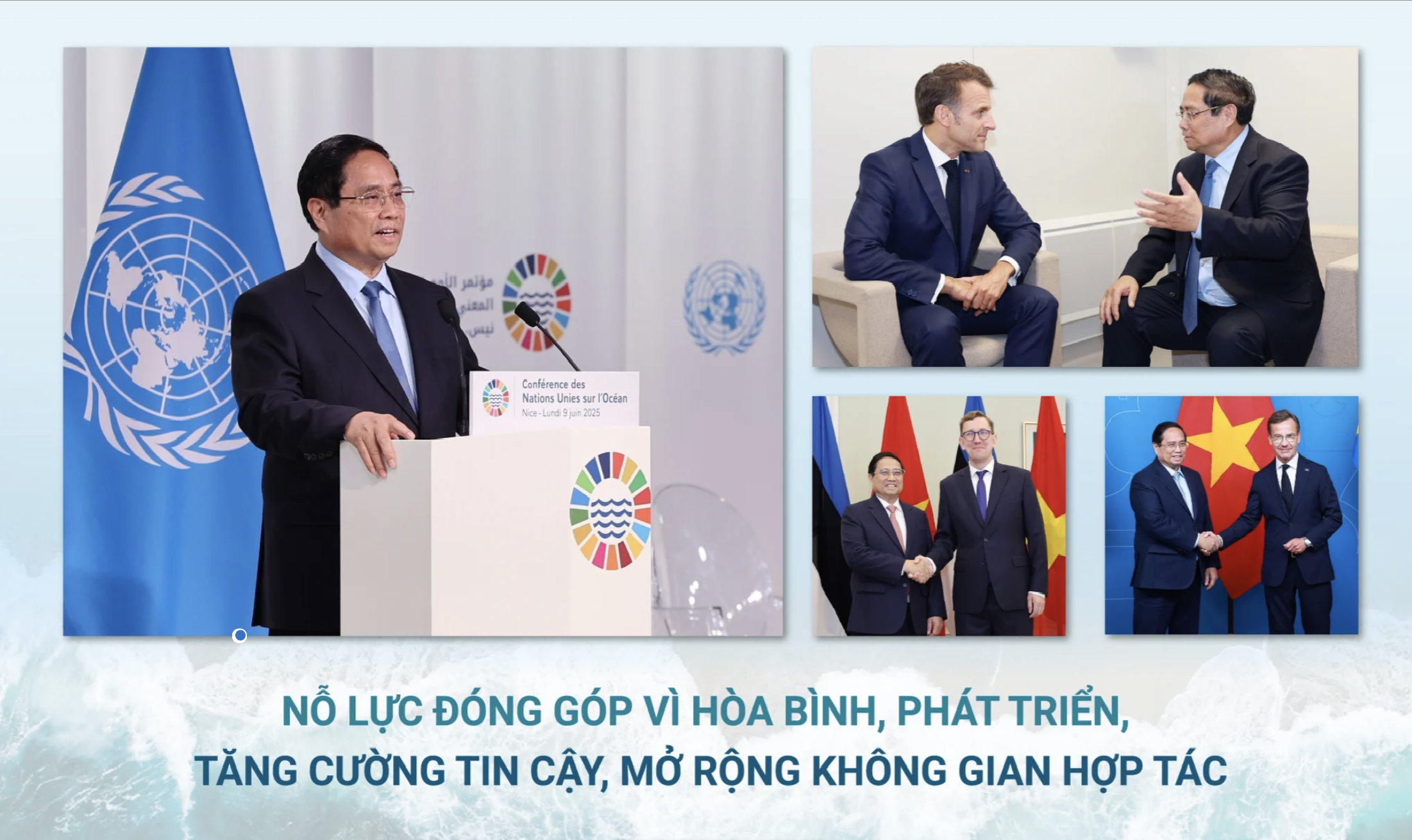 Nỗ lực đóng góp vì hòa bình, phát triển, tăng cường tin cậy, mở rộng không gian hợp tác 
