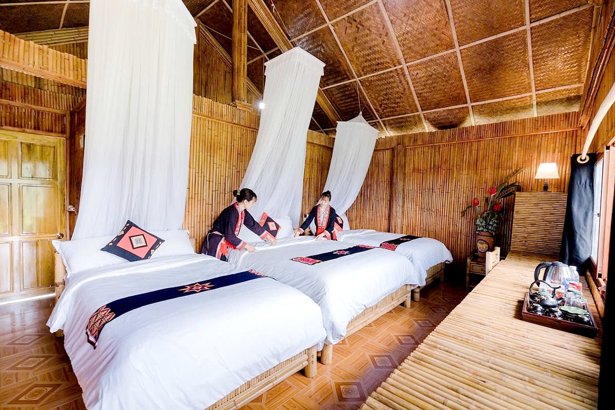 Hiện xã Bản Luốc có gần 10 homestay, đa phần đều do phụ nữ làm chủ. 
						Ảnh: CTV