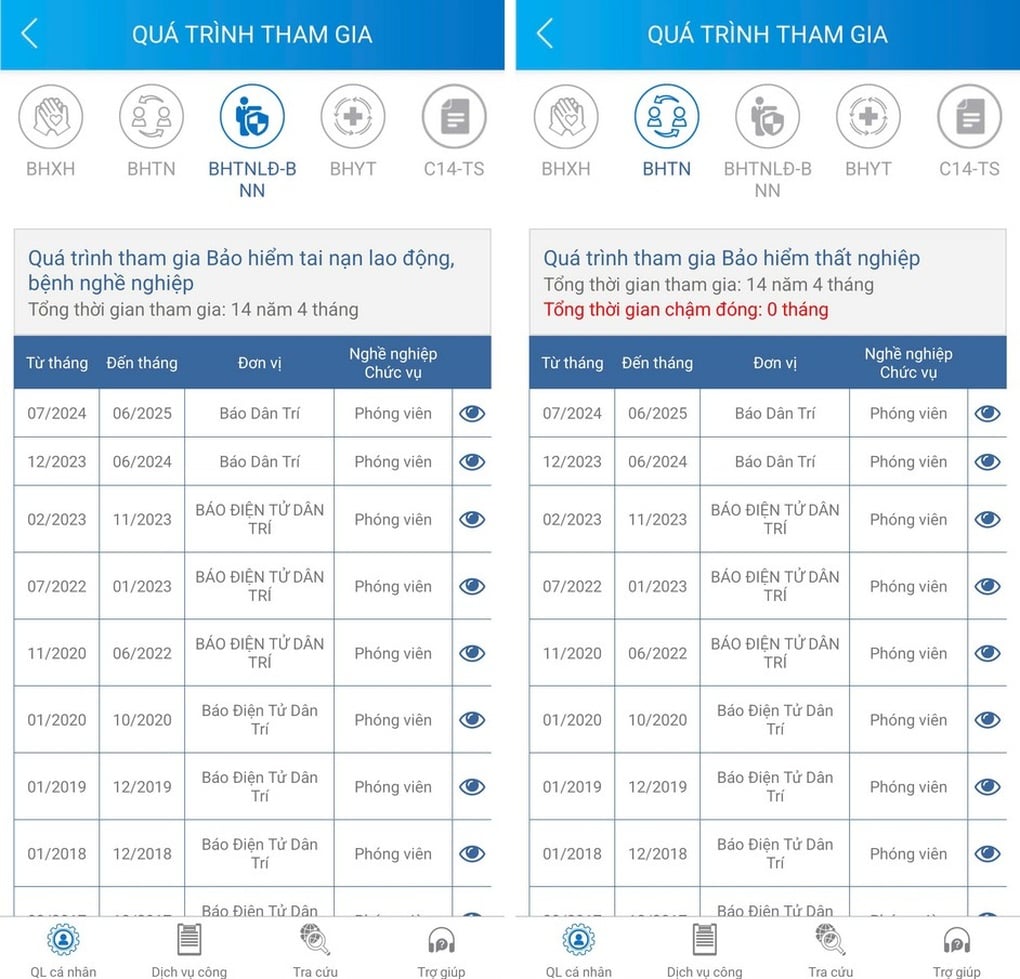 Hướng dẫn tra cứu BHXH, bảo hiểm thất nghiệp qua ứng dụng VssID - 3