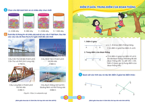 Sách giáo khoa Cánh Diều môn Toán lồng ghép nhiều kiến thức thực tiễn, giúp học sinh mở rộng hiểu biết và vận dụng toán học vào đời sống hằng ngày.