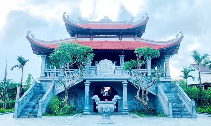  Nhà tưởng niệm Đại tướng Võ Nguyên Giáp tại thôn An Xá, xã Lộc Thủy, huyện Lệ Thủy.
