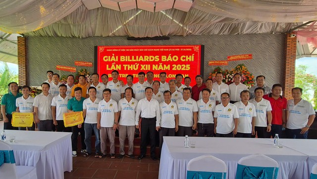 Hơn 50 cơ thủ hào hứng tham gia giải billiards báo chí tại Bến Tre- Ảnh 3.
