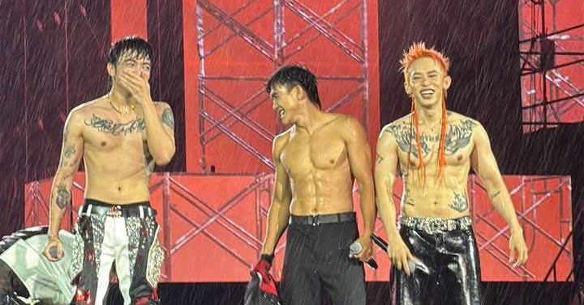 폭우 속 콘서트 "형은 천 개의 가시를 이긴다", 관객들에게 "비 속에서 목욕하라"고 호소