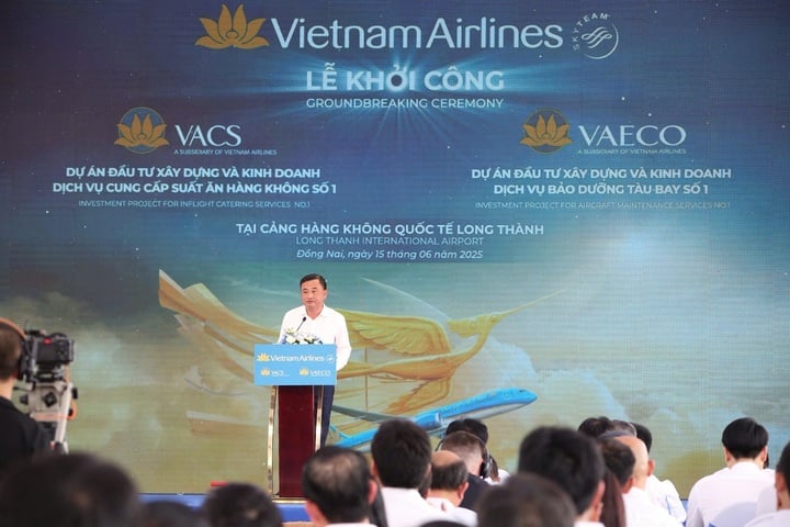 PTGĐ Vietnam Airlines Lê Đức Cảnh cam kết sẽ tập trung mọi nguồn lực để triển khai nhanh chóng và kịp thời các dự án tại sân bay Long Thành.