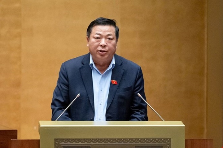 Bộ trưởng Xây dựng Trần Hồng Minh (Ảnh: Media Quốc hội).