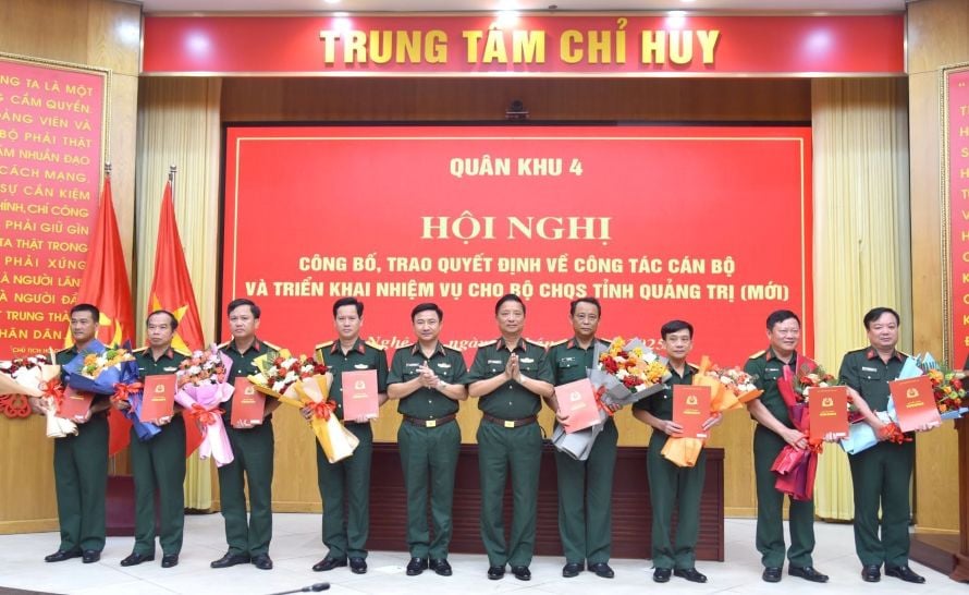 Se anuncia la decisión sobre el trabajo del personal del Comando Militar Provincial de Quang Tri