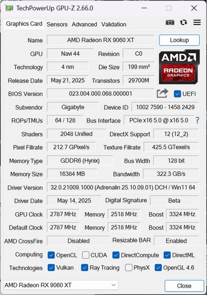 Trải nghiệm Gigabyte RX 9060 XT GAMING OC 16G: Hiệu năng 2K nâng tầm GPU RDNA 4 - Ảnh 19.