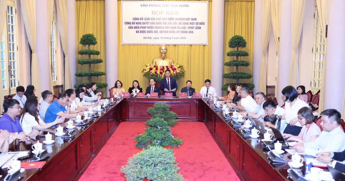 Announcement of Resolution amending and supplementing a number of articles of the Constitution and the Law on Organization of Local Government (amended)