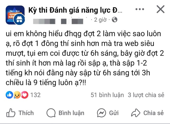 Vẫn còn nhiều thí sinh chưa tra được điểm đánh giá năng lực - Ảnh 1.