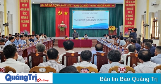 Bàn giải pháp khôi phục sản xuất nông nghiệp sau bão số 1