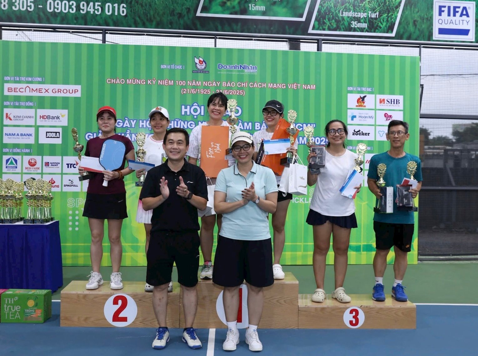 Tranh tài hấp dẫn tại giải pickleball 'Hội thao những người làm báo TP.HCM'- Ảnh 8.