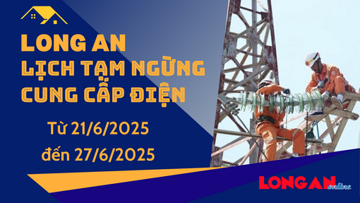 Schedule of temporary power outage from June 21 - June 27, 2025