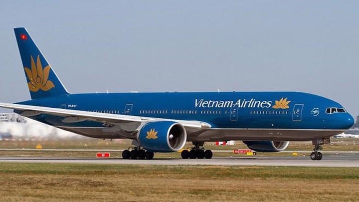 ベトナム航空機が乗客救助のため緊急着陸。（イラスト写真）