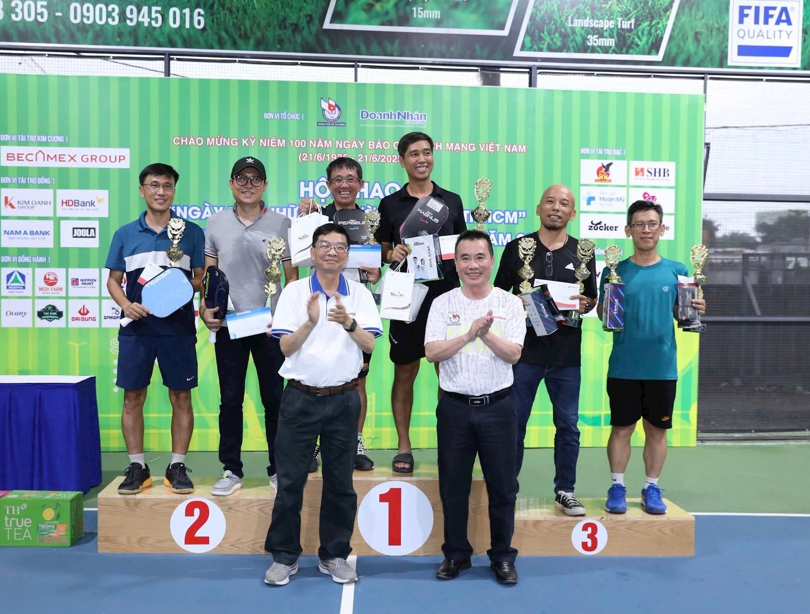 Tranh tài hấp dẫn tại giải pickleball 'Hội thao những người làm báo TP.HCM'- Ảnh 9.