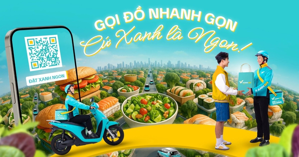 Xanh SM ra mắt dịch vụ giao đồ ăn - Xanh SM Ngon