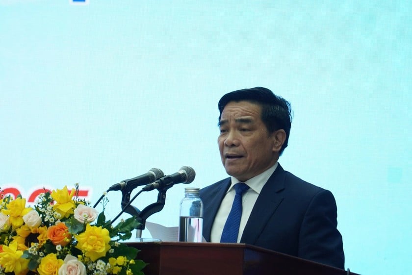 Chủ tịch UBND tỉnh Quảng Nam Lê Văn Dũng phát biểu tại buổi lễ.