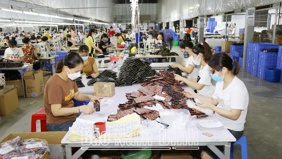 Sản xuất tại Công ty TNHH RONGCHEN, Cụm công nghiệp Cổ Lễ (Trực Ninh).