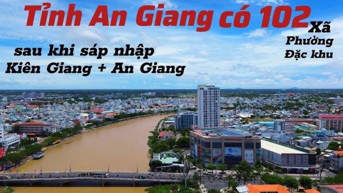 Tỉnh An Giang sau sắp xếp có 102 đơn vị hành chính cấp xã, bao gồm 85 xã, 14 phường và 3 đặc khu (Hình minh họa)